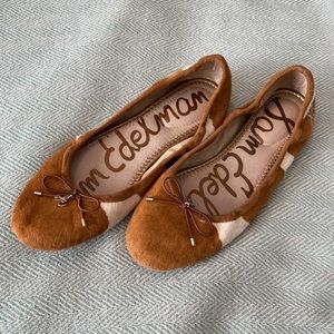 Sam Edelman Felicia Cow Hide Calf Hair Ballet Flat